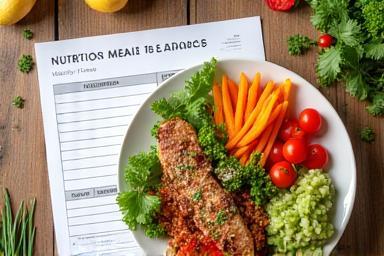 Repas équilibré et plan de menu hebdomadaire